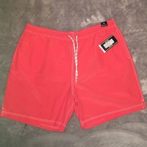 NWT Beautiful Coral Colored Men’s Swimwear